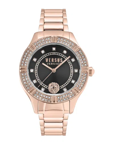 Versus By Versace Women's Canton Road Crystal Watch In Transparent