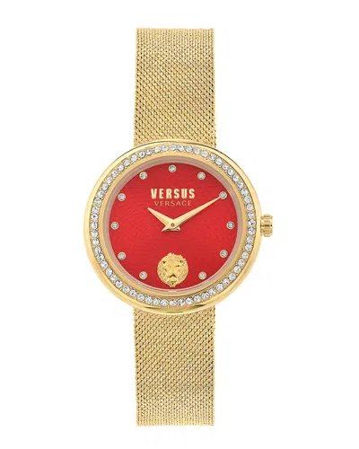Versus Women's Two-hand Quartz Lea Gold-tone Stainless Steel Bracelet 35mm