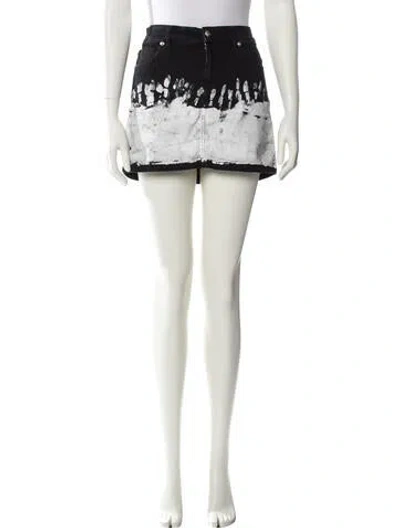 Pre-owned Versus Colorblock Pattern Mini Skirt In Multi