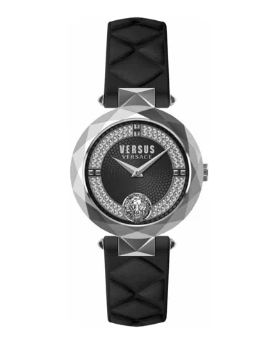 Versus Covent Garden Crystal Watch In Silver