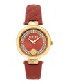 Versus Covent Garden Petite Leather Watch In Multi
