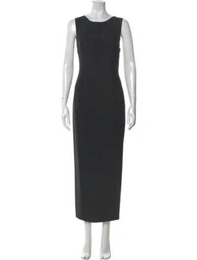 Pre-owned Versus Crew Neck Long Dress In Gray