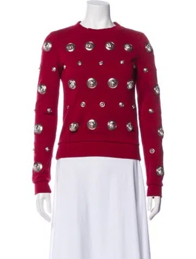 Pre-owned Versus Crew Neck Long Sleeve Top In Multi