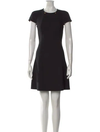 Pre-owned Versus Crew Neck Mini Dress In Black