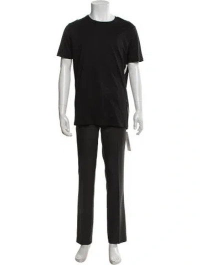 Pre-owned Versus Crew Neck Short Sleeve T-shirt In Black
