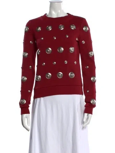 Pre-owned Versus Crew Neck Sweater In Red