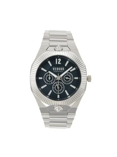 Versus Echo Park 42mm Stainless Steel Multifunction Bracelet Watch In Grey
