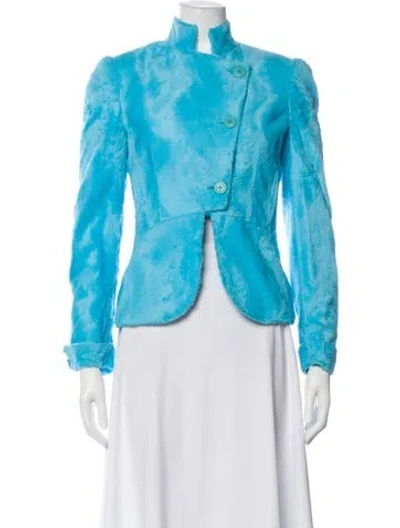 Pre-owned Versus Evening Jacket W/ Tags In Blue