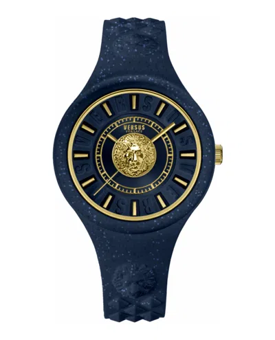 Versus Fire Island Lion Gli Strap Watch In Blue