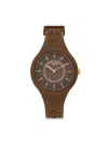 Versus Fire Island Lion Logo Analog Watch/39mm In Brown