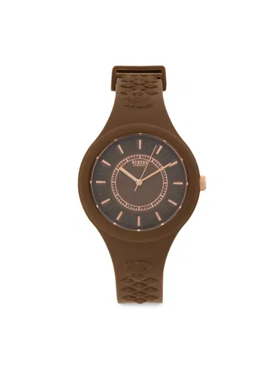 Versus Fire Island Lion Logo Analog Watch/39mm In Brown