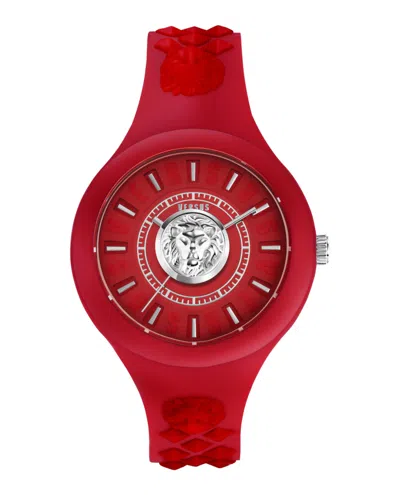 Versus Fire Island Lion Strap Watch In Multi