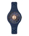 Versus Fire Island Lion Strap Watch In Blue