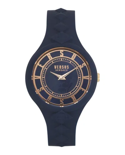 Versus Fire Island Studs Strap Watch In Blue