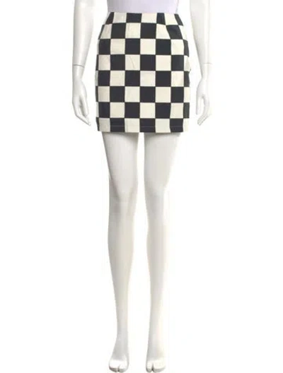 Pre-owned Versus Gianni Versace Vintage Mini Skirt In Black