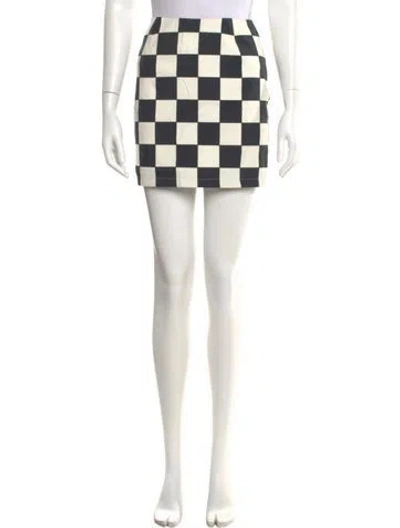 Pre-owned Versus Gianni Versace Vintage Mini Skirt In Black