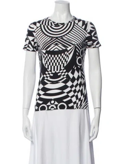 Pre-owned Versus Graphic Print Crew Neck T-shirt In White