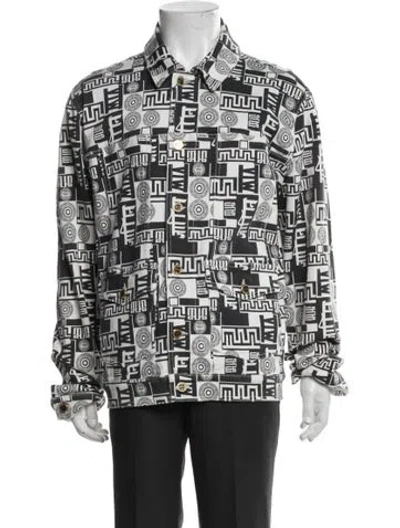 Pre-owned Versus Graphic Print Jacket W/ Tags In Multi