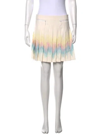 Pre-owned Versus Graphic Print Mini Skirt In Neutral