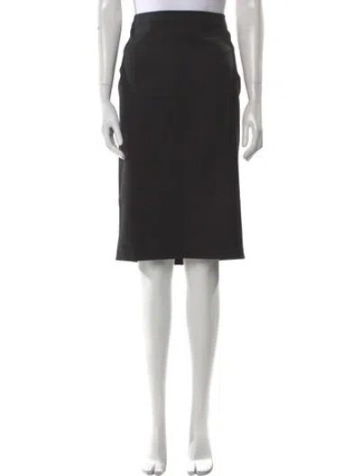 Pre-owned Versus Knee-length Skirt In Black