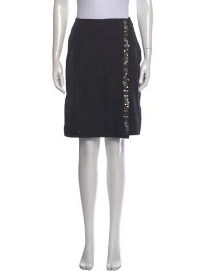 Pre-owned Versus Knee-length Skirt In Gray