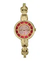 Versus Women's Les Docks Petite 2 Hand Quartz Gold-tone Stainless Steel Watch, 30mm In Multi