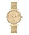 Versus Women's Mar Vista Gold Ion-plated Mesh Bracelet Watch 34mm In Multi