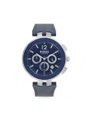 VERSUS MEN'S 44MM STAINLESS STEEL & LEATHER STRAP CHRONOGRAPH WATCH
