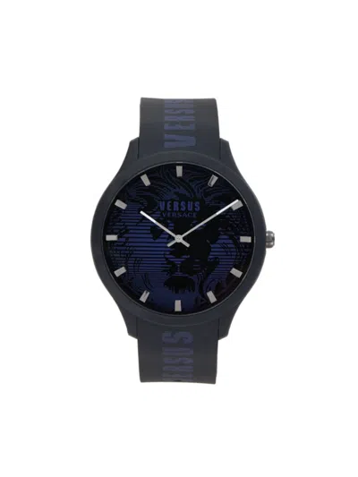 Versus Men's 44mm Stainless Steel & Silicone Strap Watch In Blue