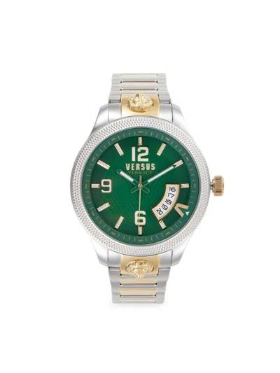 Versus Men's 44mm Stainless Steel Bracelet Watch In Green
