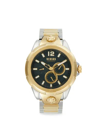 Versus Men's 44mm Two Tone Stainless Steel Chronograph Watch In Gold