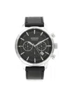 VERSUS MEN'S 46MM STAINLESS STEEL & LEATHER STRAP CHRONOGRAPH WATCH