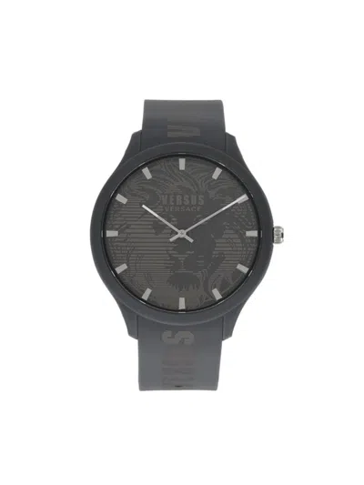 Versus Men's Domus 44mm Stainless Steel & Silicone Strap Watch In Black