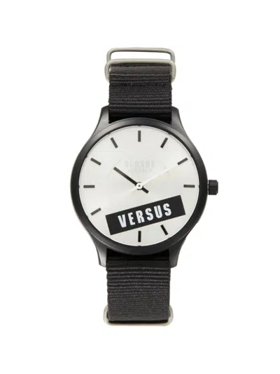 Versus Men's Less 40mm Ip Stainless Steel Strap Watch In Black