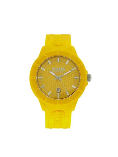 Versus Men's Tokyo R 43mm Stainless Steel & Silicone Strap Watch In Yellow
