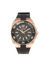 Versus Men's  Reaction 48mm Stainless Steel Case & Silicone Strap Watch In Black