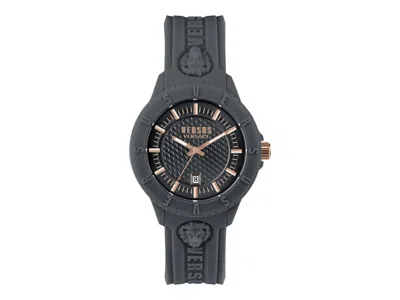 Pre-owned Versus Men's  Versace Tokyo R Vspoy8421 Watch In Stainless Steel In Silver