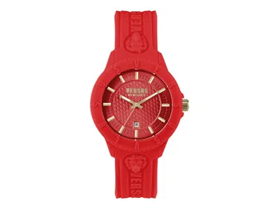 Pre-owned Versus Men's  Versace Versace Tokyo Silicone Watch Vspoy5321 In Stainless Steel