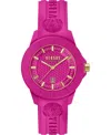 VERSUS MENS TOKYO SILICONE DATE QUARTZ PINK SILICONE STRAP 42MM