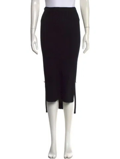 Pre-owned Versus Midi Length Skirt In Black