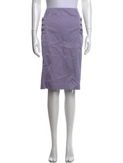 Pre-owned Versus Midi Length Skirt In Purple