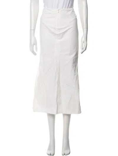 Pre-owned Versus Midi Length Skirt In White