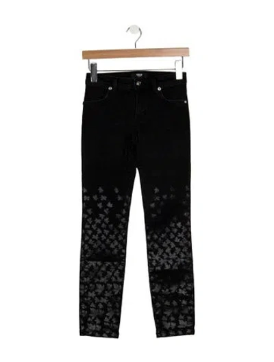 Pre-owned Versus Mid-rise Skinny Leg Jeans In Black