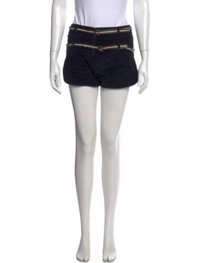 Pre-owned Versus Mini Shorts In Black