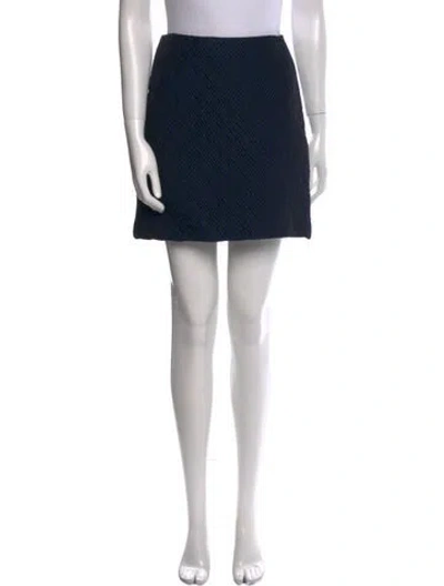 Pre-owned Versus Mini Skirt In Blue
