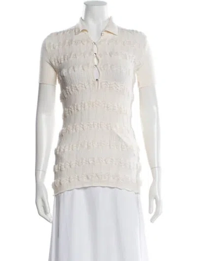 Pre-owned Versus Mohair Patterned Sweater In Neutral