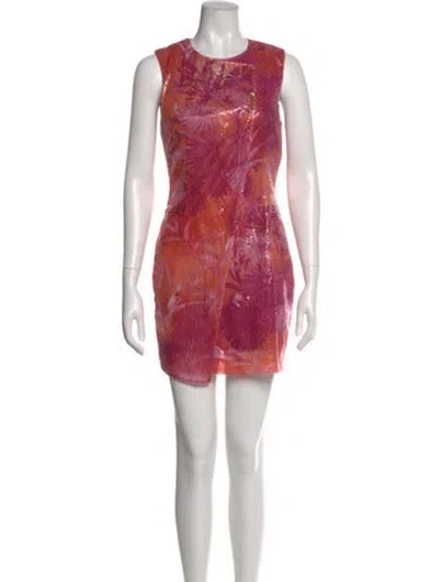 Pre-owned Versus Nylon Mini Dress In Pink