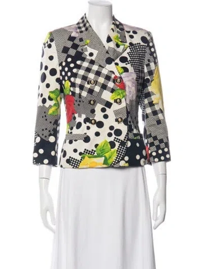 Pre-owned Versus Patterned Blazer In Multicolor