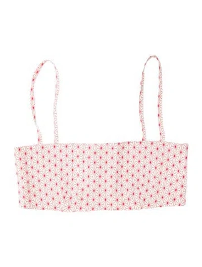 Pre-owned Versus Patterned Open Front Top In Pink