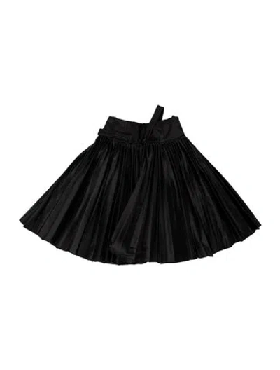 Pre-owned Versus Pleated Accents Mini Skirt In Black